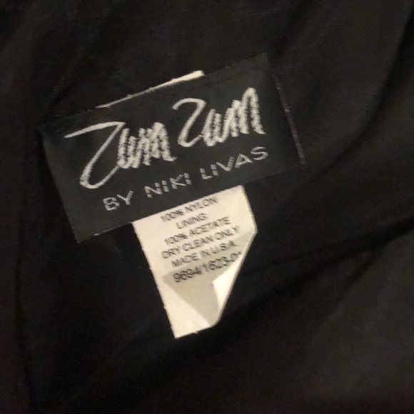 Dress strapless with lace up back Red black polkadot pinup prom satin - Picture 6 of 6